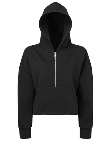 TRI-TR077-Womens Half Zip Hoodie